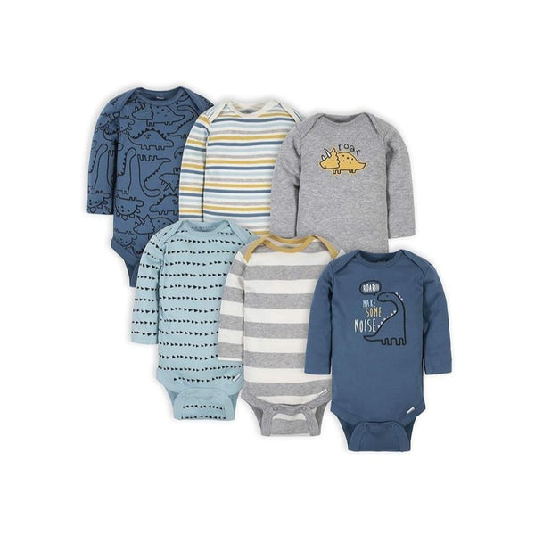 Gerber Baby-Boys 6-Pack Long-Sleeve Onesies Bodysuit