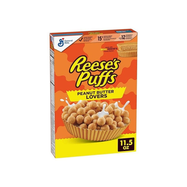 REESE’S PUFFS Peanut Butter Lovers Breakfast Cereal, 11.5 oz