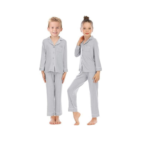 2 Pcs Long Sleeve Kids Pajamas