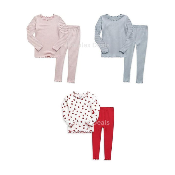 VAENAIT BABY Kids Soft Comfy Modal Tencel Shirring Pajamas