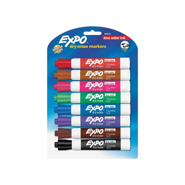 8-Count  EXPO Low Odor Dry Erase Markers