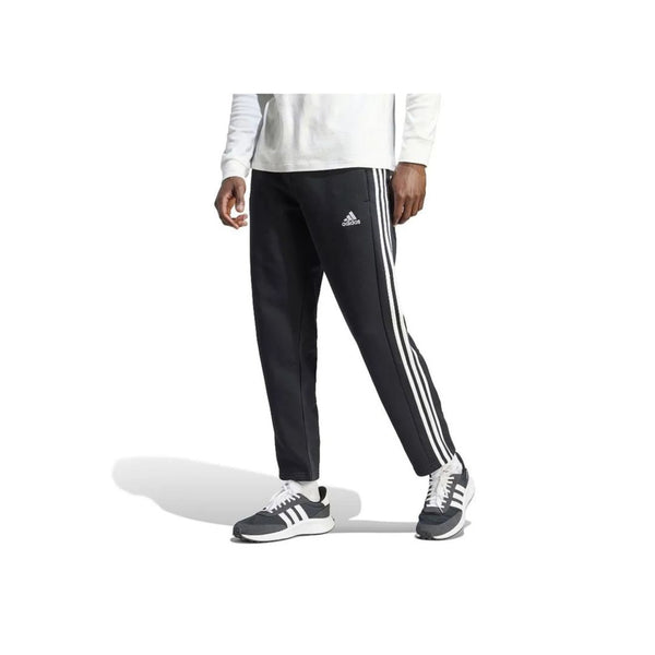 Adidas Men’s Essentials 3-Stripes Open Hem Fleece Pants (3 Colors)
