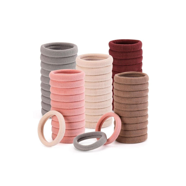 100 Pcs Thick Seamless Hair Ties, Ponytail Holders