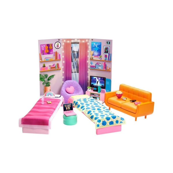 Barbie Toy Playset, Big City, Big Dreams Dorm Room Furniture & Accessories