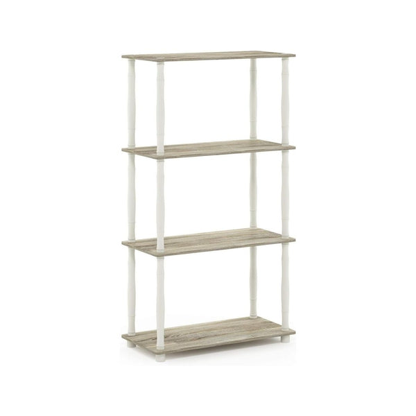 Furinno Turn-N-Tube 4-Tier Multipurpose Shelf Display Rack