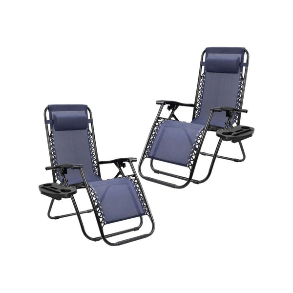 2-Pack Zero Gravity Outdoor Recliner Chair