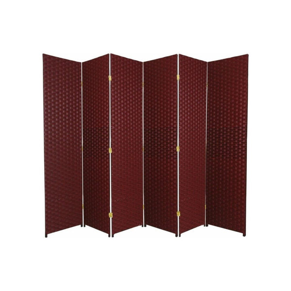 Oriental Furniture 6 ft. Tall Woven Fiber Room Dividers – 6 Panel