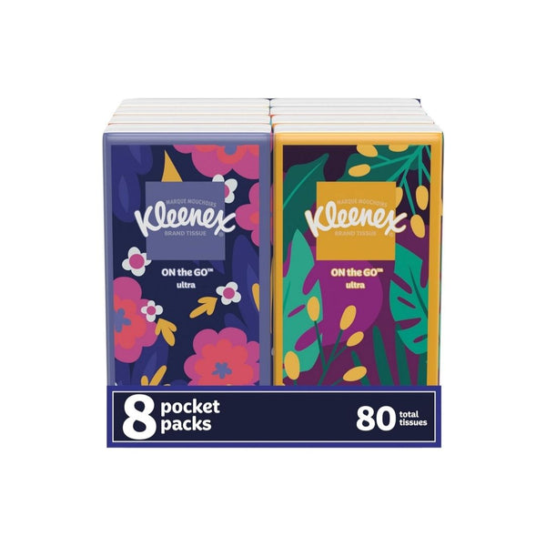 8-Pack Kleenex On-The-Go Facial Tissues