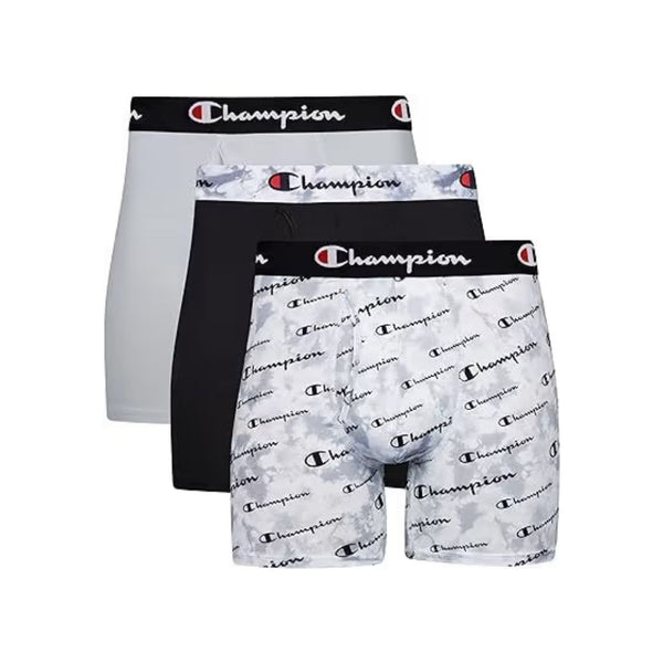 3-Pack Assorted Champion Men’s Underwear Boxer Briefs