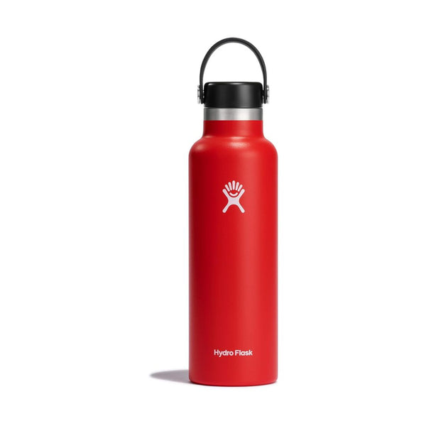 Hydro Flask Stainless Steel Standard Mouth Water Bottle with Flex Cap and Double-Wall Vacuum Insulation