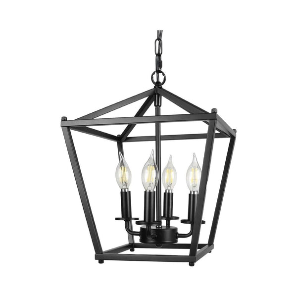 Black Lantern Pendant Light