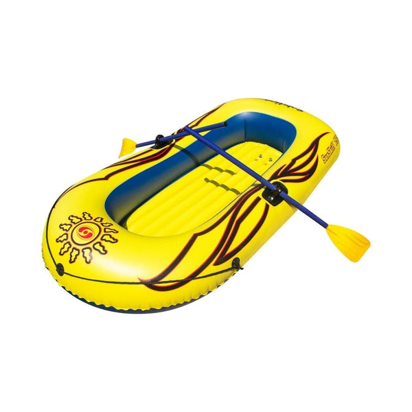 Solstice 2 Person Inflatable Boat Rafts with Oars Paddles Pump