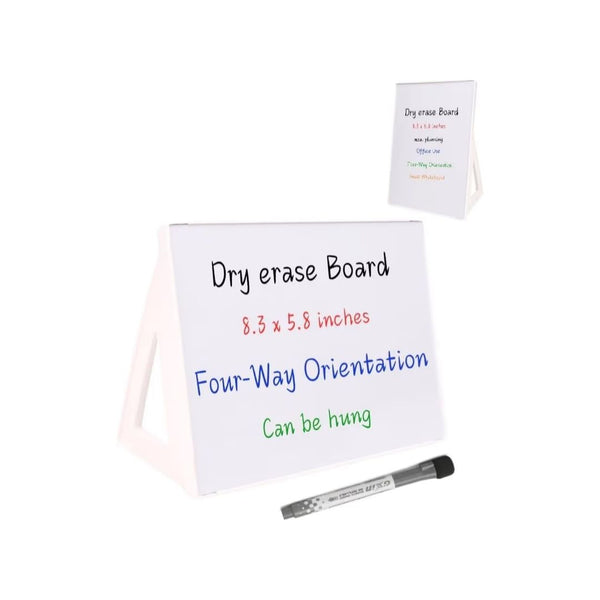 Small Dry Erase Board with Stand and Marker