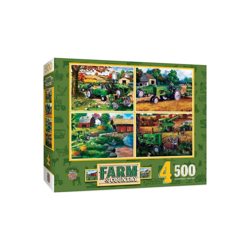 MasterPieces 4 Pack of 500 Piece Jigsaw Puzzles