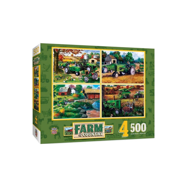 MasterPieces 4 Pack of 500 Piece Jigsaw Puzzles