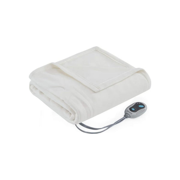 Beautyrest Fleece Electric Blanket Heated Throw Wrap