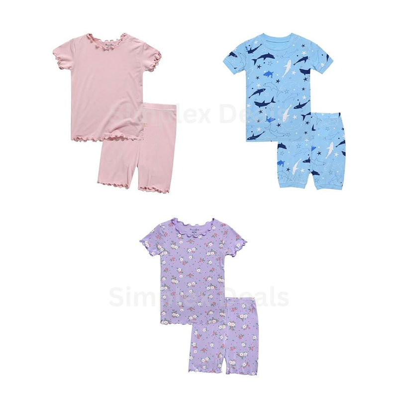 VAENAIT BABY Kids 2-Pc Short Pajamas Set