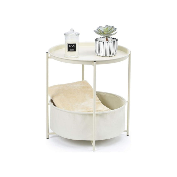 Round Table with Detachable Tray Top