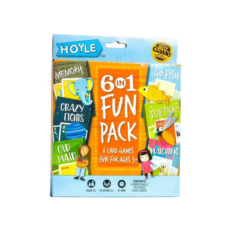 6 In 1 Fun Pack Kids Playing Cards Games