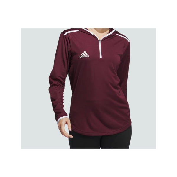 Adidas Women’s Team Issue Hooded Long Sleeve Tee