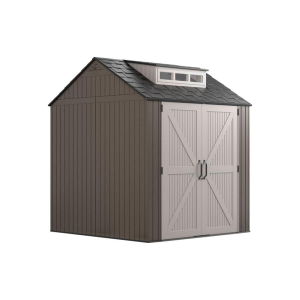 Rubbermaid Large Resin Outdoor Storage Shed With Floor (7 x 7 Ft.)