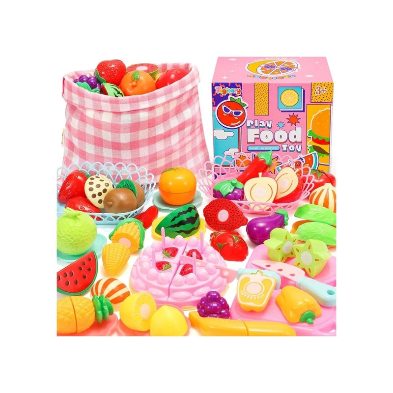 57-Pcs Kid's Play Food Toy Set
