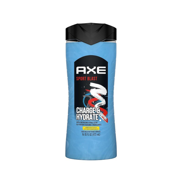 AXE Body Wash Charge and Hydrate Sports Blast Energizing Citrus Scent Men’s Body Wash
