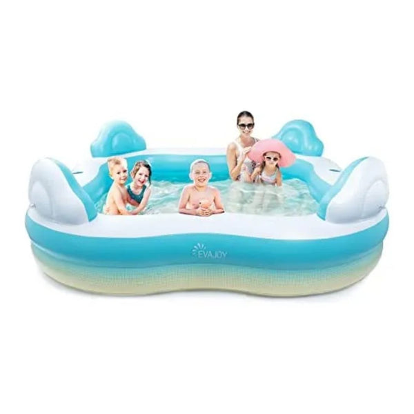 86-In x 86-In x 25-In Inflatable Swimming Pool