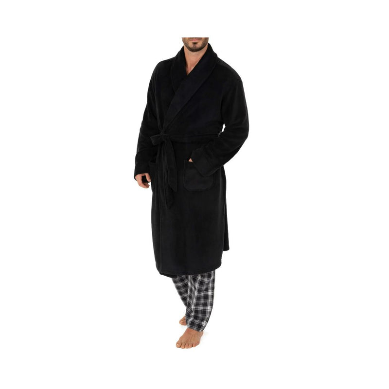 Fruit of the Loom Adult Mens Solid Plush Fleece Bathrobe One Size