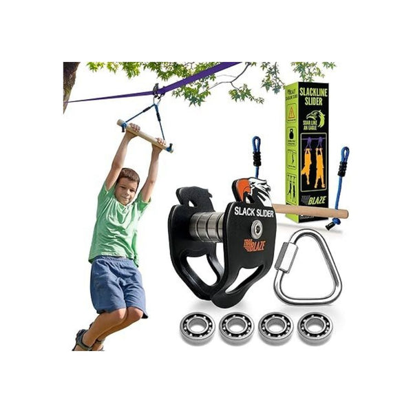 Kids' Slackline Zipline Kit with Monkey Bar