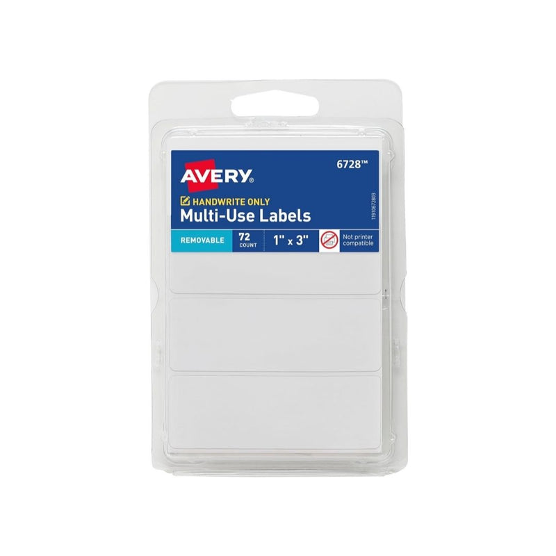 72-Pack Avery Multi-Use Removable Labels