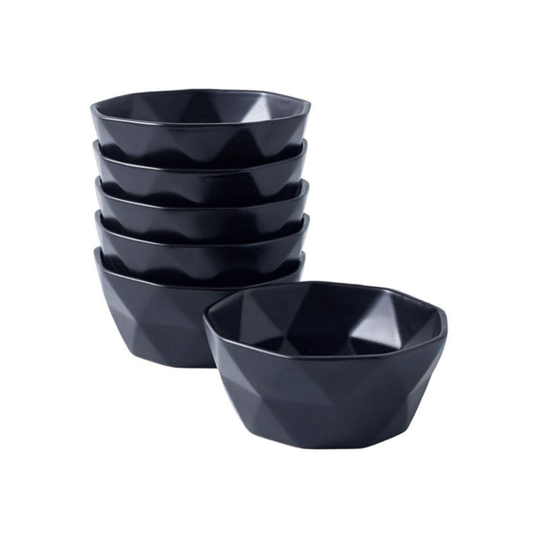 Bruntmor Set of 6 Geometric Ceramic Bowls