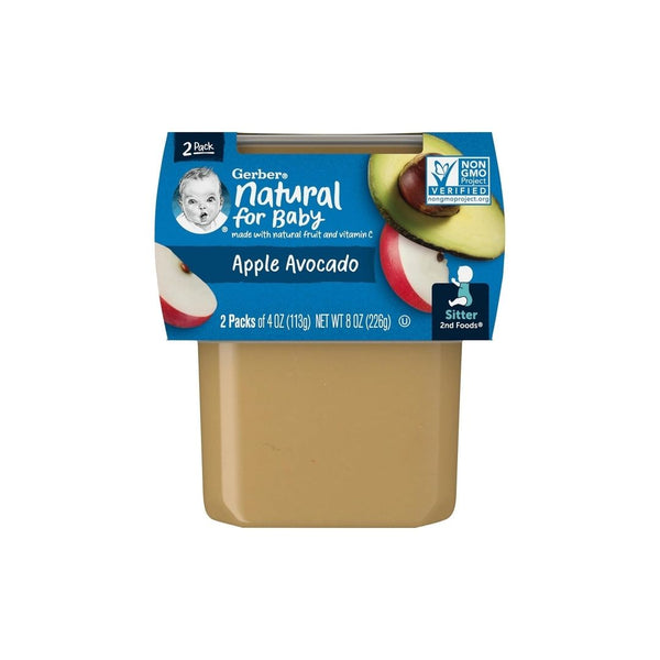 16 Tubs of Gerber 2nd Foods, Apple Avocado