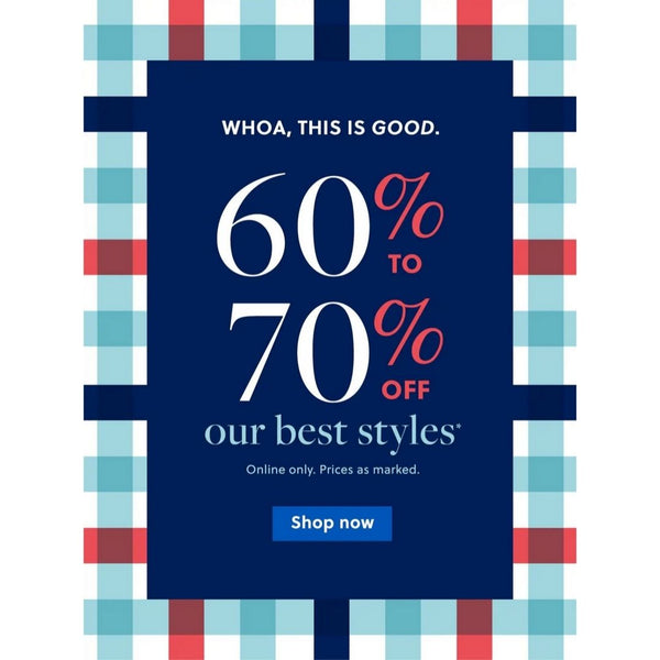 Extra 50-70% off Men's, Women's, & Kids' Apparel & Accessories from J.Crew Factory