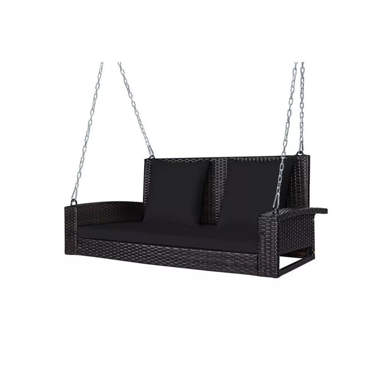 2-Person Wicker Hanging Porch Swing