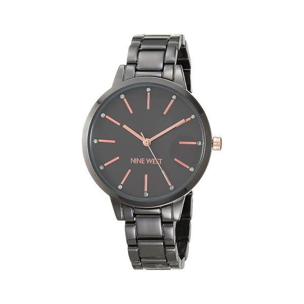Nine West Women's Crystal Accented Bracelet Watch
