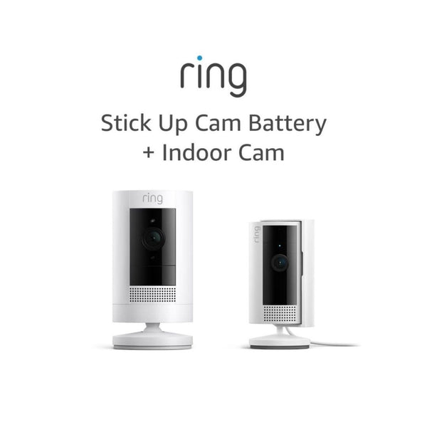 Ring Stick Up Cam Battery with Ring Indoor Cam (2nd Gen)