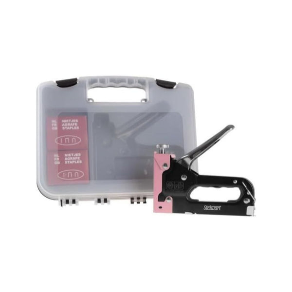 Staple Gun with 600 Staples & Carrying Case
