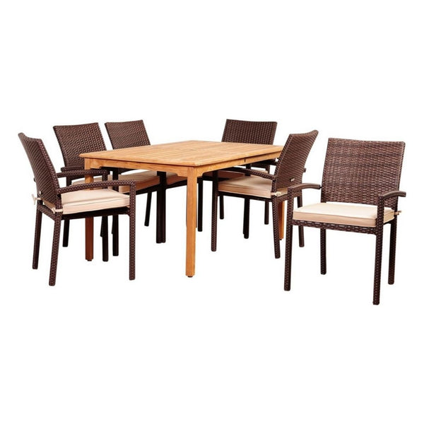 7-Piece Patio Outdoor Dining Table Set
