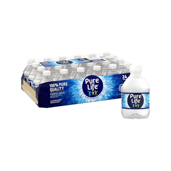 24 Pack Of Pure Life Purified 8oz Water Bottles