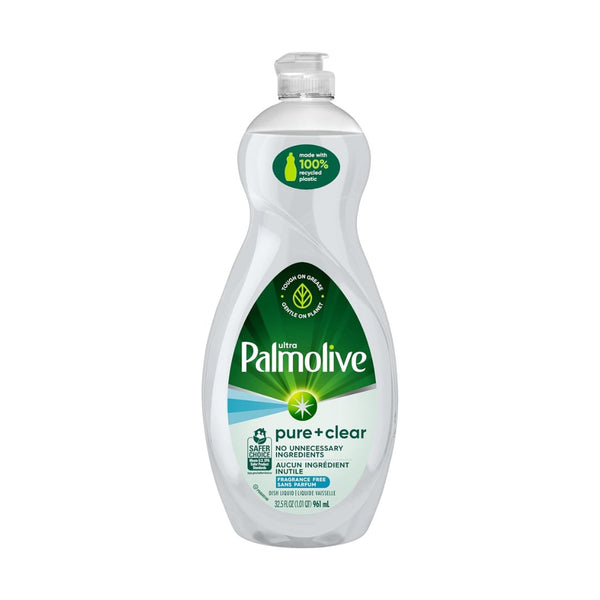 32.5 fl oz Bottle of Palmolive Ultra Pure + Clear Liquid Dish Soap