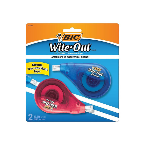 2-Count BIC Wite-Out Brand EZ Correct Correction Tape
