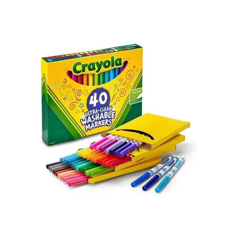 40-Count Crayola Ultra Clean Washable Markers