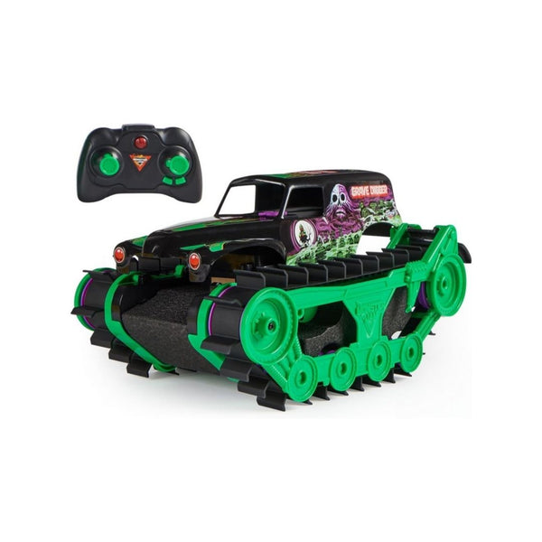 Monster Jam Grave Digger Trax All-Terrain RC Toy Vehicle