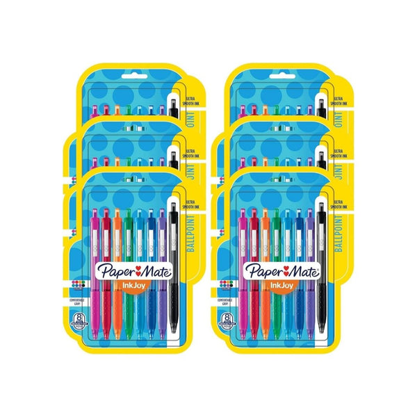 48-Count Paper Mate InkJoy Retractable Ballpoint Pens, Assorted