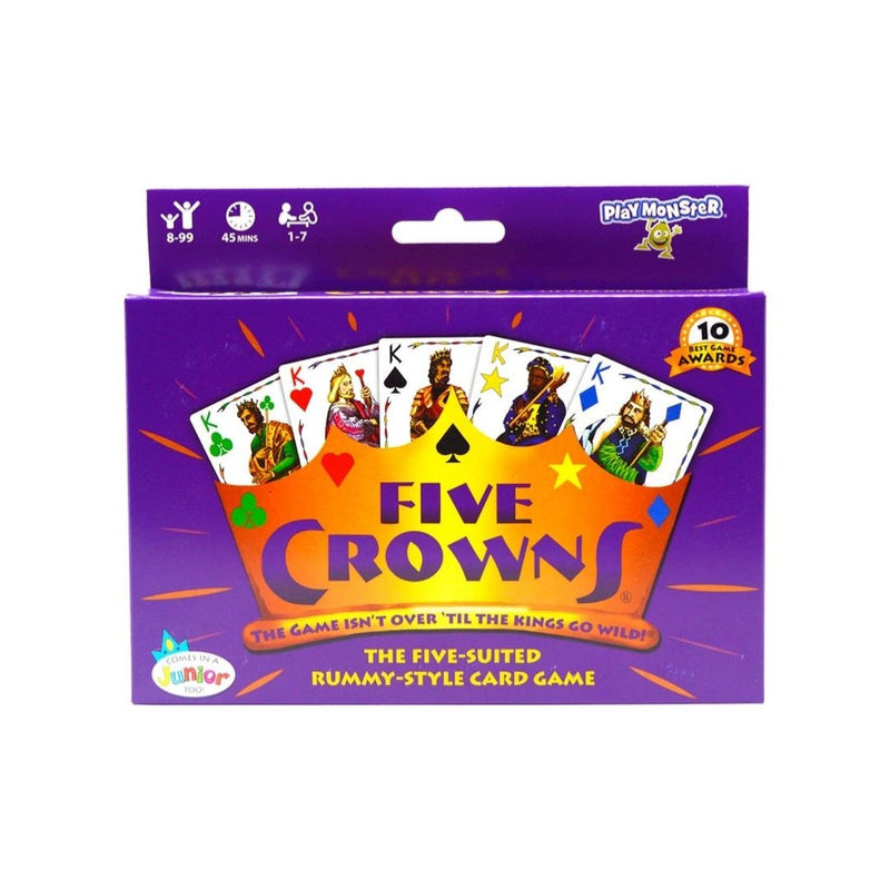 Five Crowns 5 Suited Rummy-Style Card Game For Ages 8+