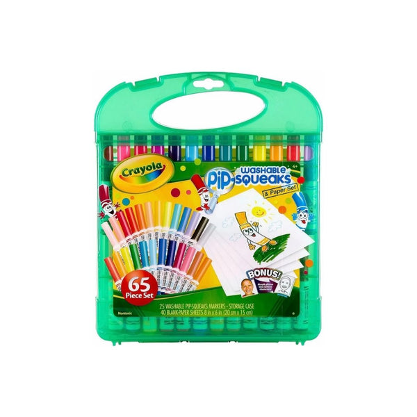 65-Count Crayola Washable Pip Squeaks Marker Set