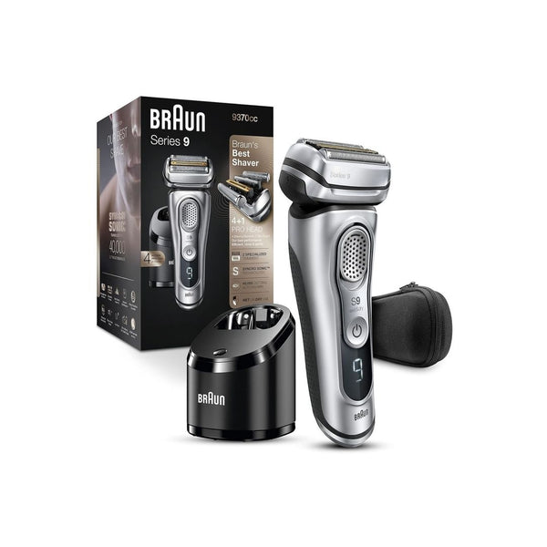 Braun Series 9 9370cc Rechargeable Wet & Dry Men’s Electric Shaver with Clean & Charge Station
