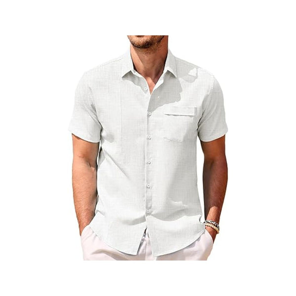 Men's Short Sleeve Button Down Shirt (Many Colors)