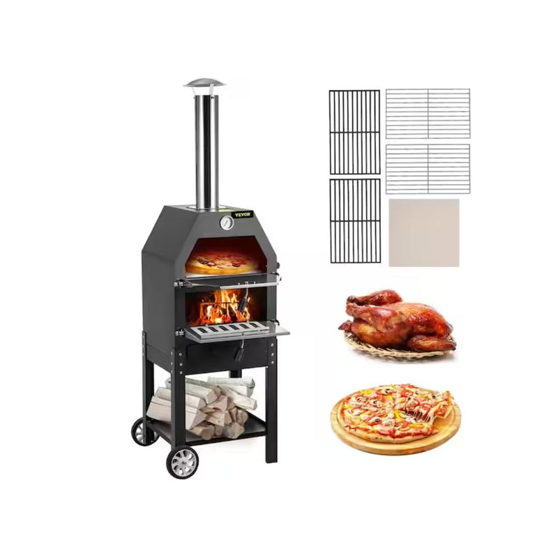 Outdoor Charcoal Pizza Oven with Pizza Stone